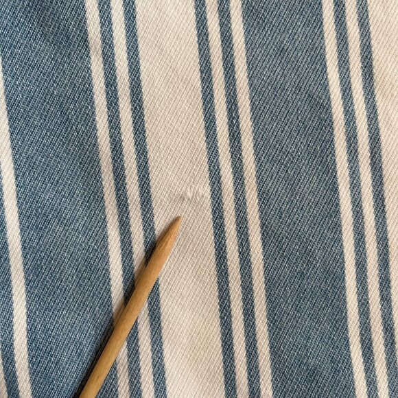 American Eagle Striped Mom Jeans High Rise Size 6 Regular - Picture 15 of 16